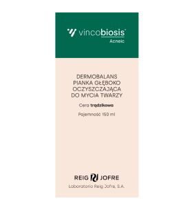 Vincobiosis Acneic, pianka, do mycia twarzy, 150 ml