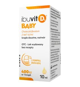 Ibuvit D3 Baby, 2667 IU/mL, krople doustne, 10 ml