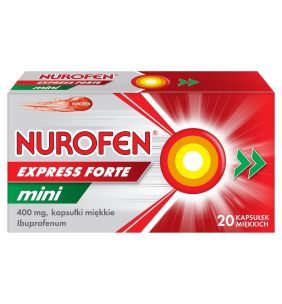 Nurofen Express Forte Mini, 400 mg, kapsułki miękkie, 20 szt