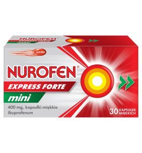 Nurofen Express Forte Mini, 400 mg, kapsułki miękkie, 30 szt