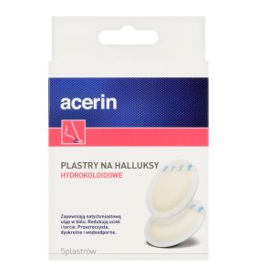 Acerin, plastry na halluksy, 5 szt.