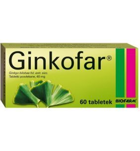 Ginkofar, 40 mg, tabl.powl., 60 szt,bl(6x10)