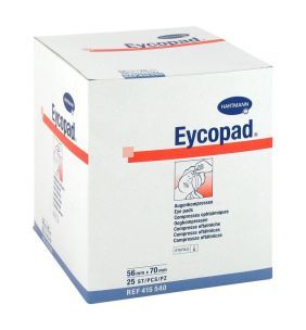 Eycopad, kompresy oczne, jałowe, 56 mm x 70 mm, 25 szt.