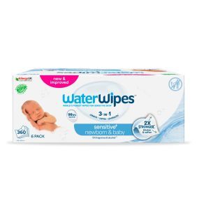 WaterWipes, chusteczki nawilżane dla noworodków i niemowląt, 360 szt. (6x60)