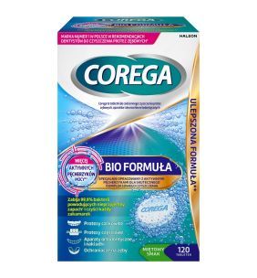 Corega Tabs Bio Formula,tabl.,d/czyszcz.protez, 120szt