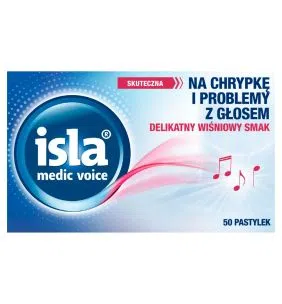 Isla medic voice, pastyl.do ssania, 50 szt