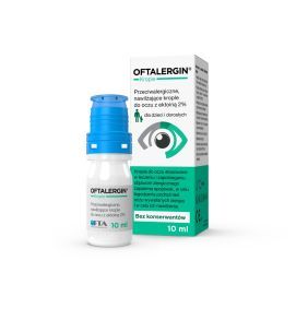 Oftalergin, krople do oczu,p/alergicz,nawilż,ektoina 2%,10ml