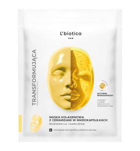 L'Biotica, Maska Transformująca Kolagenowa z Ceramidami w mikrokapsułkach, 1 szt.