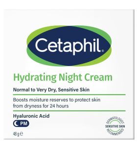 Cetaphil Hydrating Night Cream, krem nawilżający do twarzy na noc, 48 g