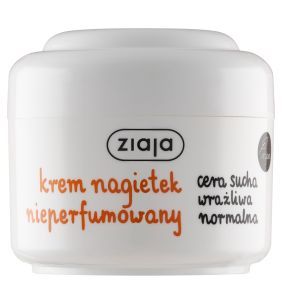 Ziaja, krem nagietek nieperfumowany, cera sucha, wrażliwa, normalna, 50 ml