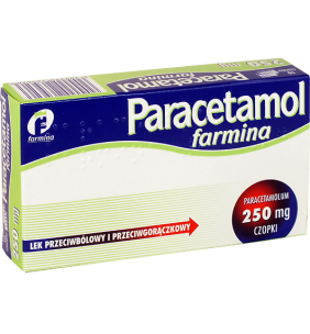 Paracetamol Farmina, 250 mg, czopki, 10 szt.