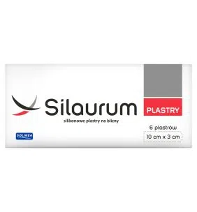 Silaurum, plast.silikonowe,na blizny,10cmx3cm, 6 szt