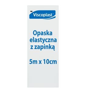 Viscoplast, opaska elastyczna z zapinką, 5 m x 10 cm, 1 szt.