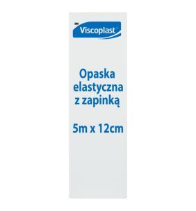 Viscoplast, opaska elastyczna z zapinką, 5 m x 12 cm, 1 szt.