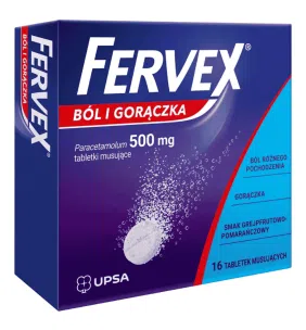 Fervex b&oacute;l i gorączka Forte, 1 g, tabletki musujące, 8 szt