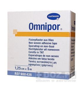 Omnipor, przylepiec mocujący z włókniny, biały, 5 m x 1,25 cm, 1szt.