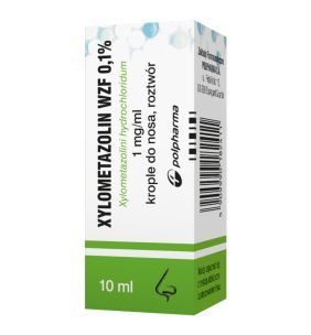 Xylometazolin (WZF) 0.1%, krople do nosa, 10 ml