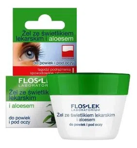 Flos-Lek Laboratorium Pielęgnacja Oczu, żel ze świetlikiem lekarskim i aloesem, 10 g