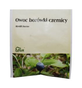 Owoc borówki czernicy, zioło pojedyncze, 25 g (Flos)