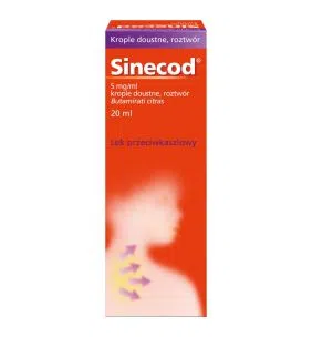 Sinecod, 5 mg/ml, krople doustne, 20 ml