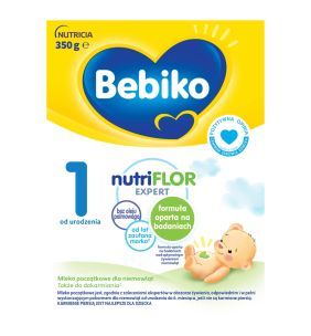 Bebiko 1 NUTRIflor Expert, mleko początkowe dla niemowląt, od urodzenia proszek, 350 g