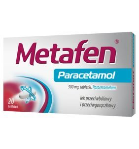 Metafen Paracetamol, 500 mg, tabl., 20 szt