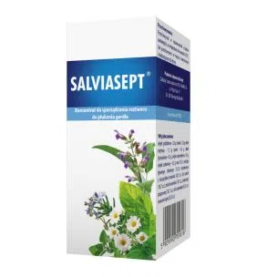 Salviasept, koncentrat do sporządzania roztworu do płukania gardła, 38 ml
