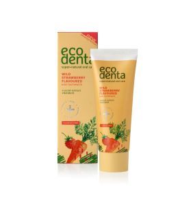 EcodentaWild, Pasta Do Zębów Dla Dzieci O Smaku Truskawkowym, 75 ml