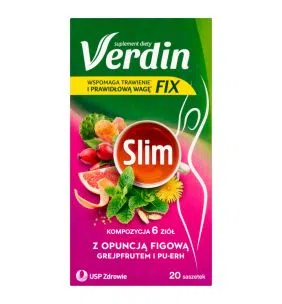 Verdin fix Slim, susz zioł., 2 g 20 sasz.