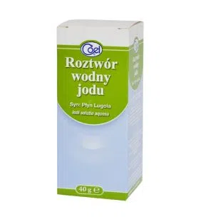 Roztwor wodny jodu, 1%, roztw.n/sk,d/pluk.j.ustn., 40 g