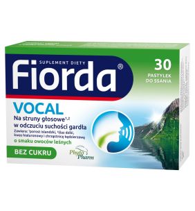 Fiorda Vocal o sm.owoców leśnych, pastyl.do ssania, 30 szt