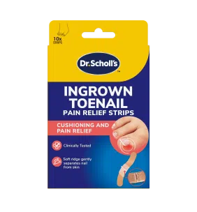 Dr.Scholl's, paski przeciwbólowe na wrastające paznokcie stóp, 10 szt.