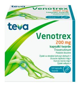 VENOTREX 200 mg, kapsułki twarde, 64 sztuki