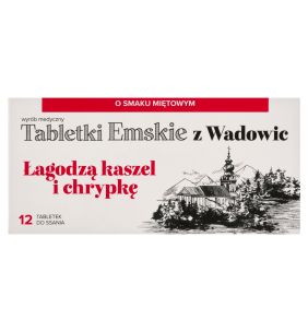 Tabletki Emskie z Wadowic, tabl.d/ssania, o sm.mięt.,12 szt
