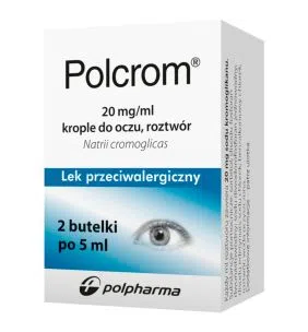 Polcrom, 20 mg/ml, krople do oczu, 2 x 5 ml