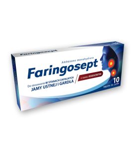 Faringosept, 10 mg, tabetki do ssania, 10 szt.