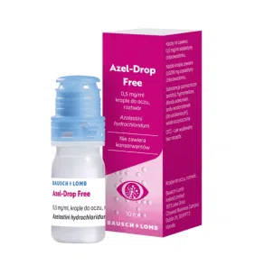 Azel-Drop Free, 0,5 mg/ml, krople do oczu, 10 ml,butel.
