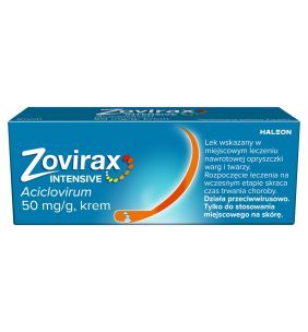 Zovirax Intensive, 50 mg / g, krem, 2 g