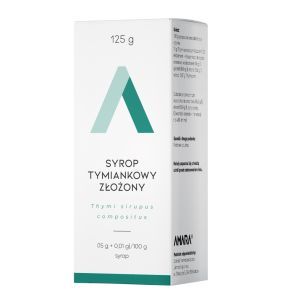 Syrop tymiankowy złożony, (15 g+0,01 g/100g), syrop, 125 g (Amara)