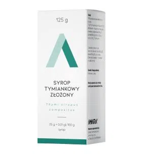 Syrop tymiankowy złożony, (15 g+0,01 g/100g), syrop, 125 g (Amara)