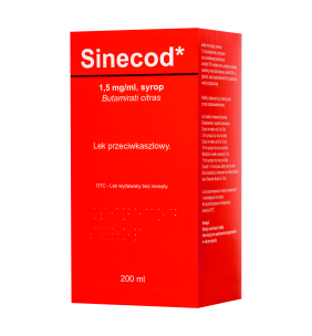 Sinecod, 1,5 mg/ml, syr.,(i.row),Delf,Wegry, 200 ml