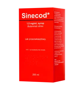 Sinecod, 1,5 mg/ml, syr.,(i.row),Delf,Wegry, 200 ml