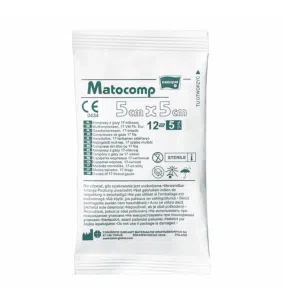 Kompr.gaz.jał.Matocomp,17nit, 5x5cm,12w, 5 szt