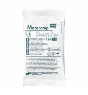 Kompr.gaz.jał.Matocomp,17nit, 5x5cm,12w, 5 szt