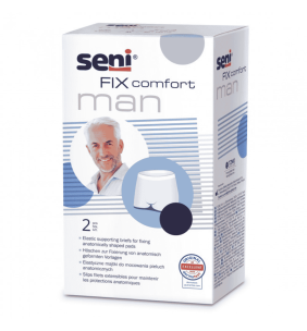Seni Fix Comfort Man, majtki, elast.,mocuj.,czarne,r.L, 2szt