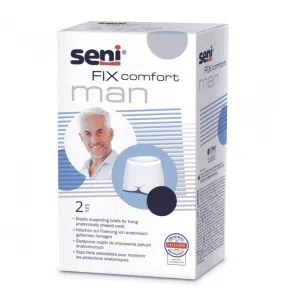 Seni Fix Comfort Man, majtki, elast.,mocuj.,czarne,r.L, 2szt
