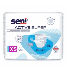 Seni Active Super, majtki elastyczne, chłonne,ex-small,10szt