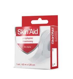 Skin Aid, Przylepiec Tkaninowy, 4,5m X 1,25cm