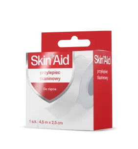 Skin Aid, Przylepiec Tkaninowy, 4,5m X 2,5cm