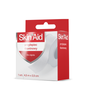 Skin Aid, Przylepiec Tkaninowy, 4,5m X 2,5cm